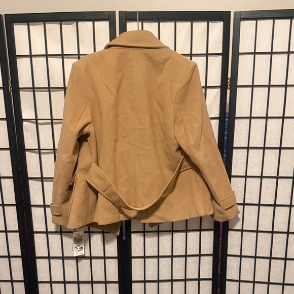 Maralyn & Me Camel Pea Coat - Picture 5 of 7